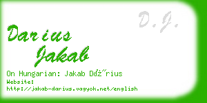 darius jakab business card